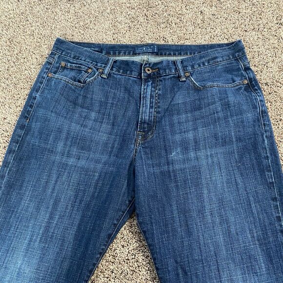 Lucky Brand Jeans Size 38x32 Mens Blue 363 Vintage Straight Pants Stretch Denim - Picture 2 of 13